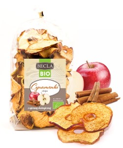 Cynamonki BIO - Ekologiczne Jabłkowe Chipsy z Cynamonem